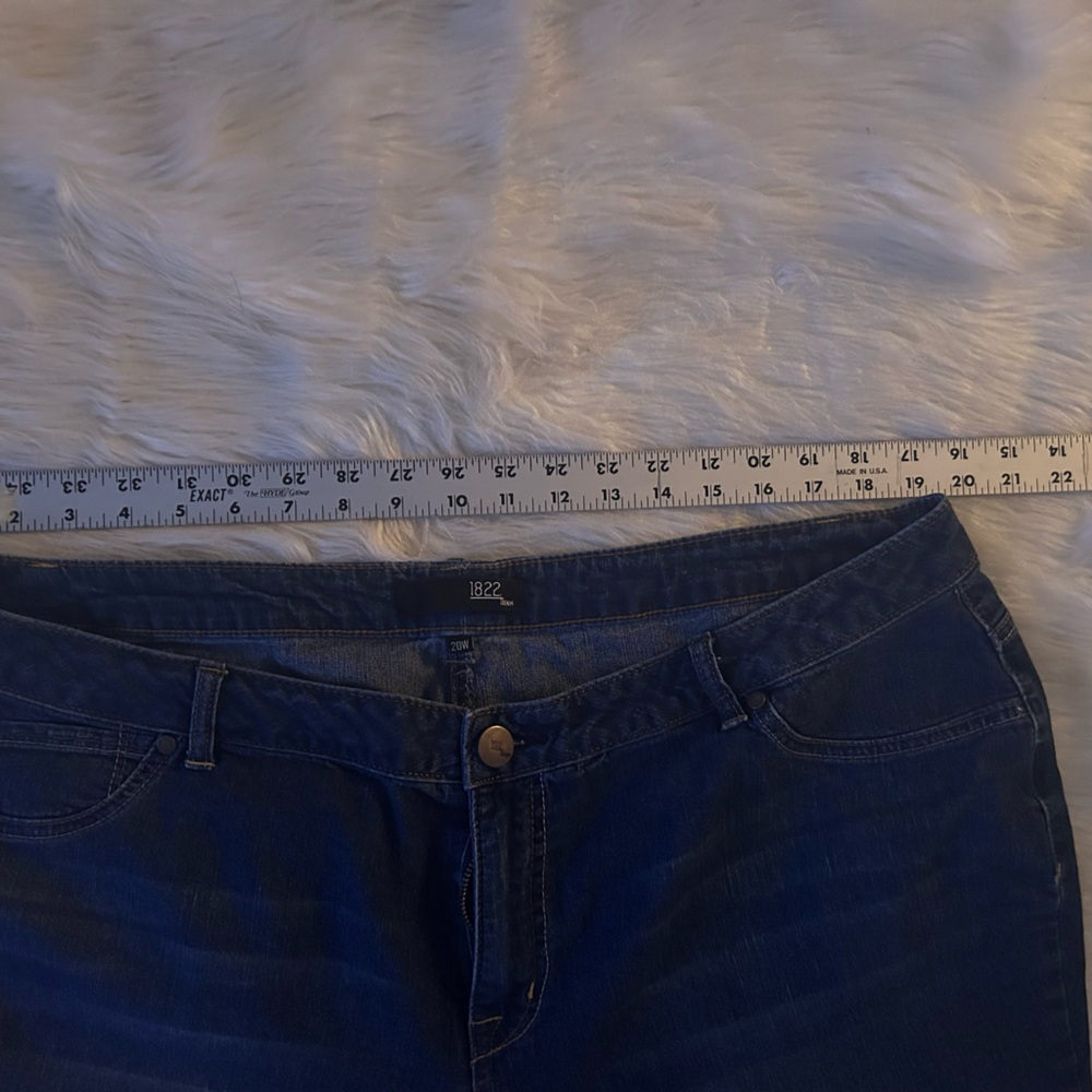 1822 Denim Women's Dark Blue Jeans 20W - Picture 5 of 9